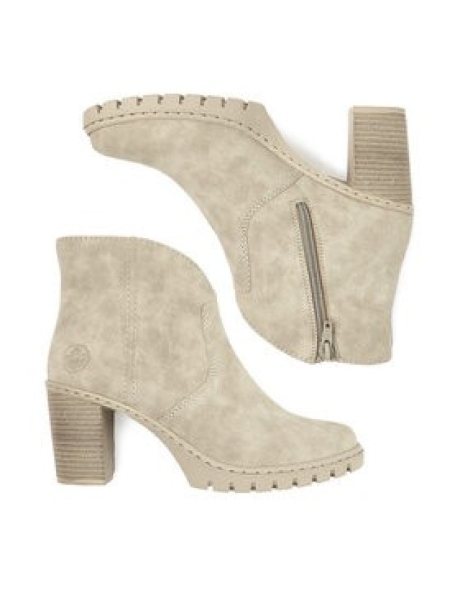 Rieker Botki Y2553-60 Beżowy