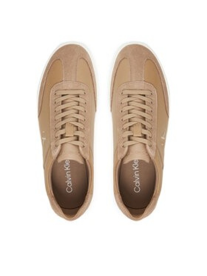 Calvin Klein Sneakersy Low Pro Cups Lth Mix Mg HW0HW02825 Beżowy