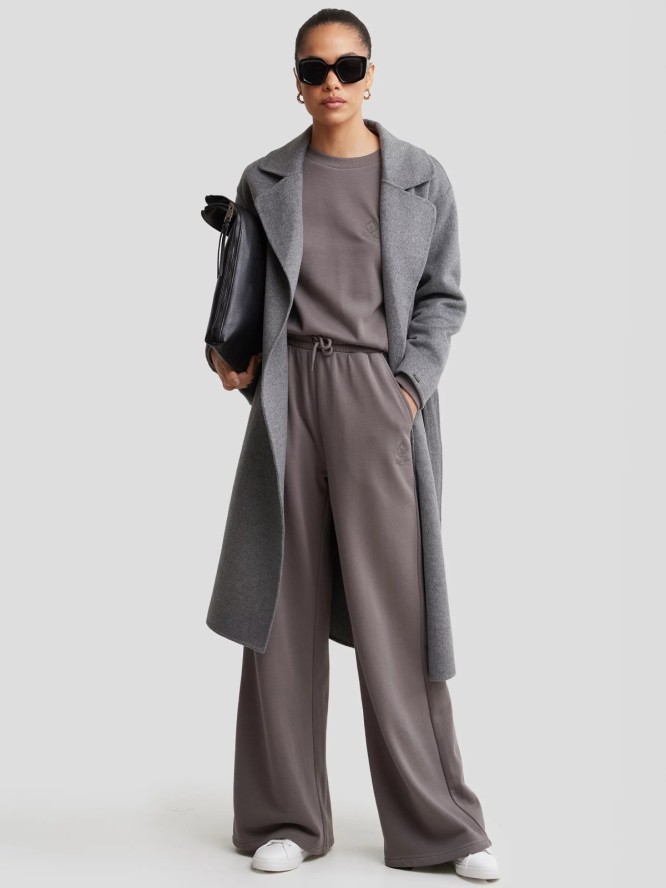 Bluza damska z haftem na piersi szara Mindy 903