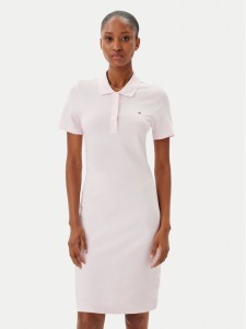 Tommy Hilfiger Sukienka codzienna WW0WW43228 Różowy Slim Fit