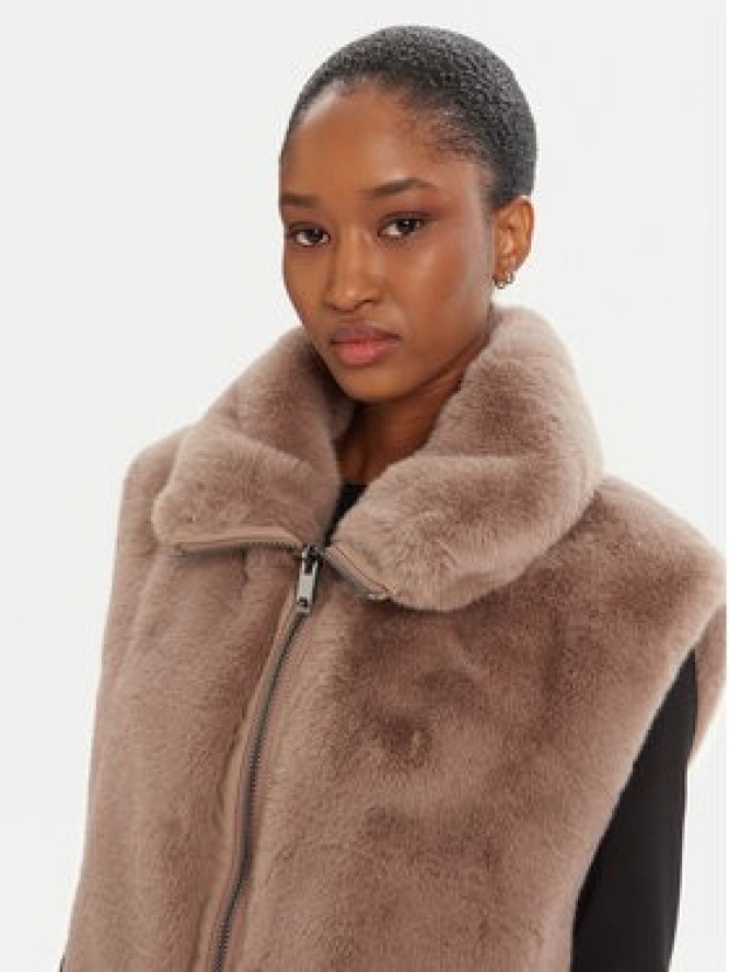 PINKO Bezrękawnik Deyn Gilet 105107 A2WN D01 Beżowy Regular Fit
