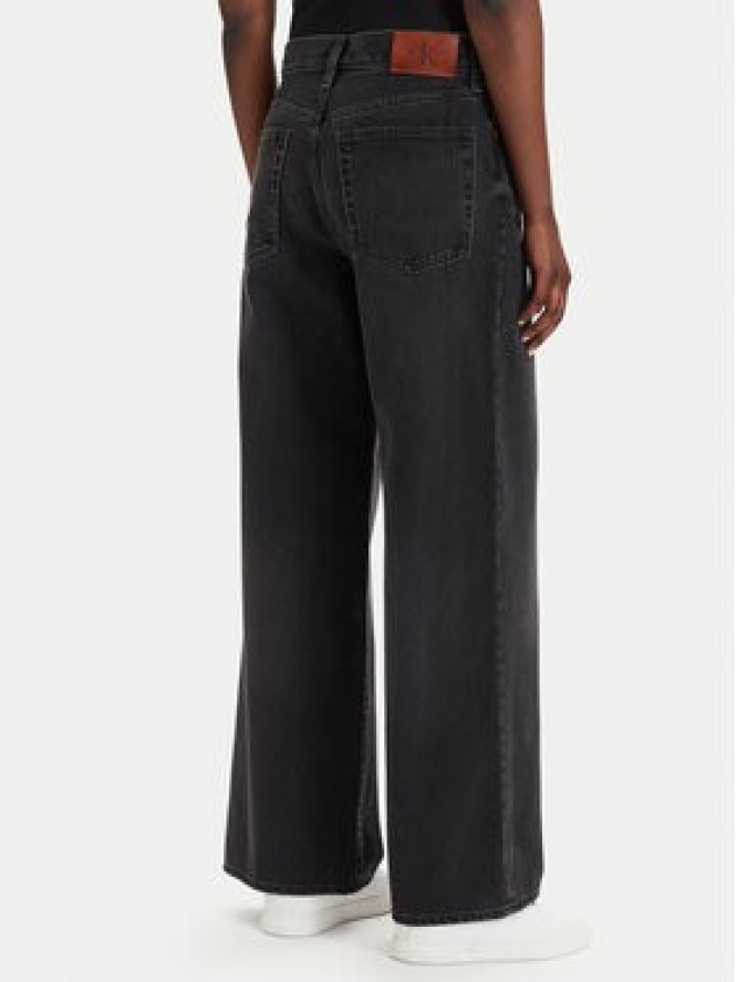 Calvin Klein Jeans Jeansy LV047E700G Czarny Wide Leg