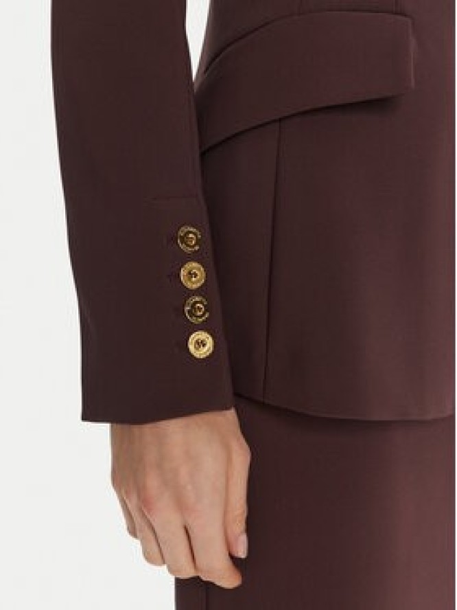 Elisabetta Franchi Marynarka GI-175-56E2 Bordowy Regular Fit