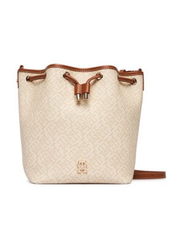 Tommy Hilfiger Torebka Th Monoplay Bucket Le AW0AW18847 Beżowy