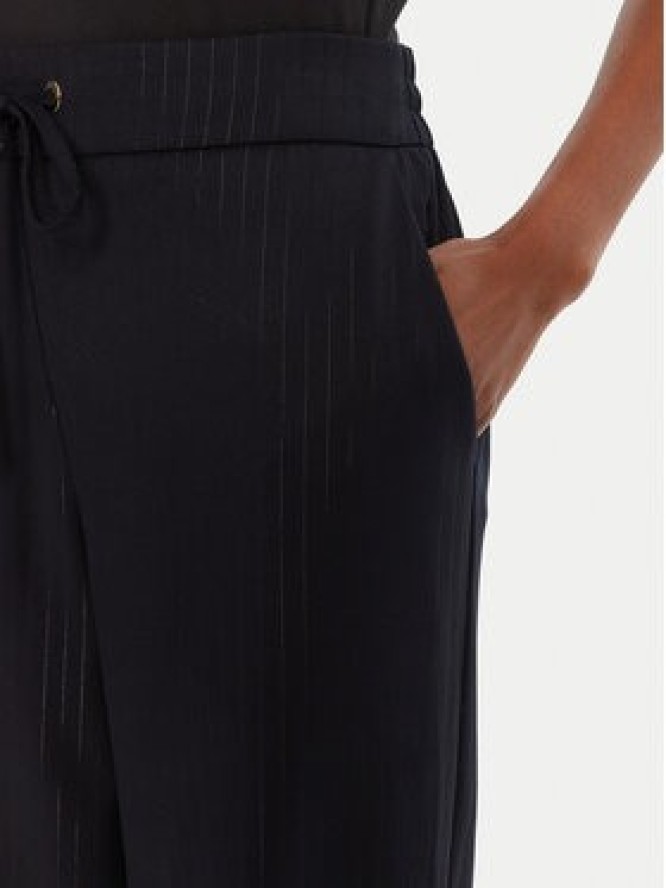 Lola Casademunt by Maite Spodnie materiałowe MF2514001 Granatowy Wide Leg