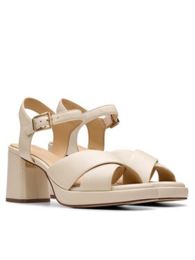 Clarks Sandały Ritzy75 Rae 26181304 Écru