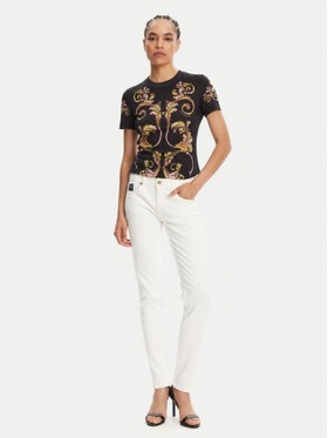 Versace Jeans Couture T-Shirt 78HAH6P8 Czarny Slim Fit