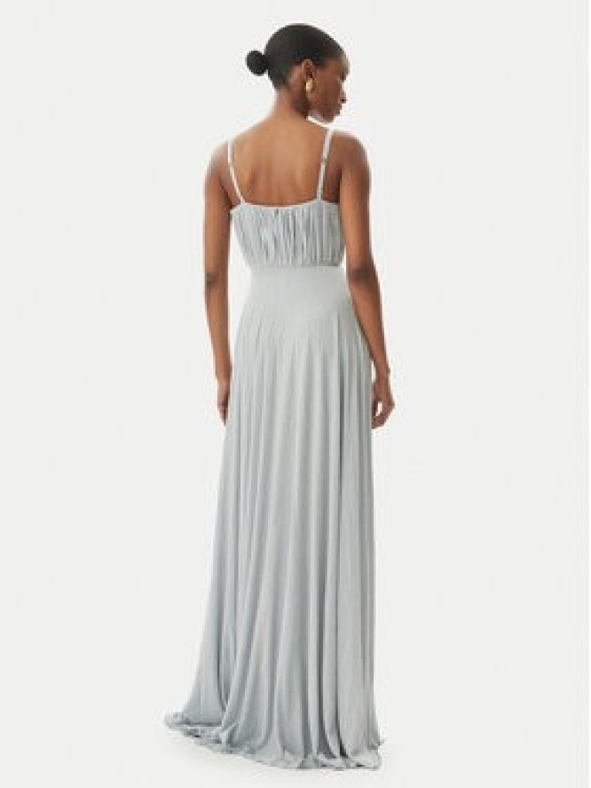 Elisabetta Franchi Sukienka wieczorowa AB-R22-52E2 Błękitny Regular Fit
