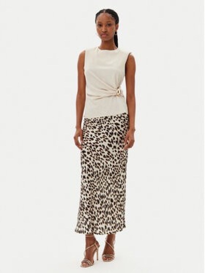 Kontatto Bluzka YM1004C Beżowy Regular Fit