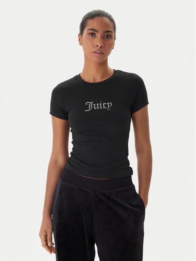 Juicy Couture T-Shirt Esme JCWCT225323 Czarny Slim Fit