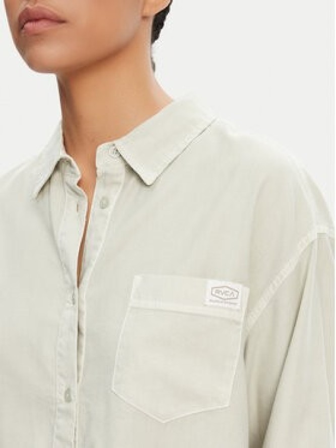 RVCA Koszula Showdown 23B051501 Zielony Relaxed Fit