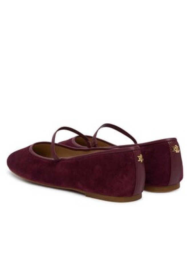 LAUREN RALPH LAUREN Baleriny Jayna Mj Fl 802P18425001 Bordowy