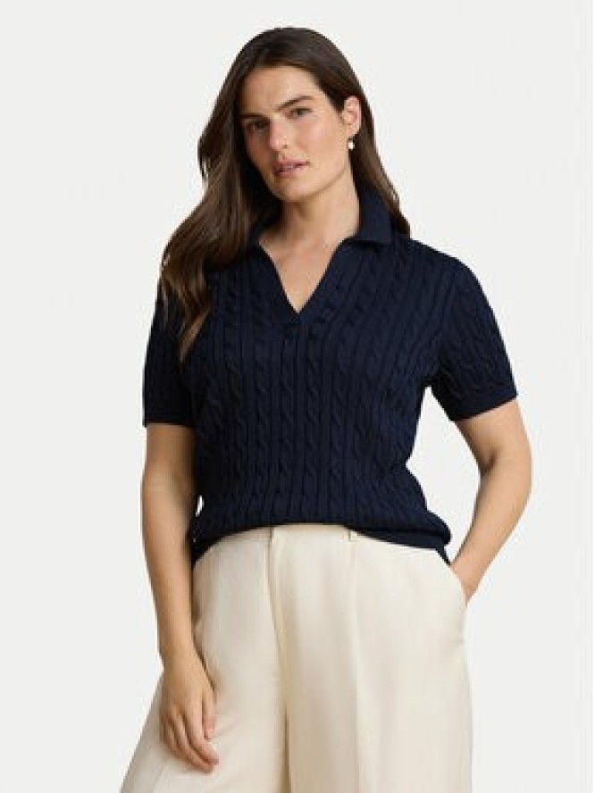 LAUREN RALPH LAUREN Polo 200P14041003 Granatowy Regular Fit