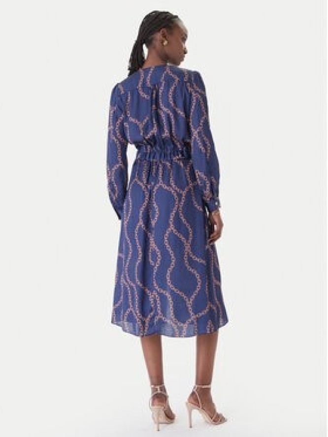 Rinascimento Sukienka koktajlowa CFC0128008003 Granatowy Regular Fit