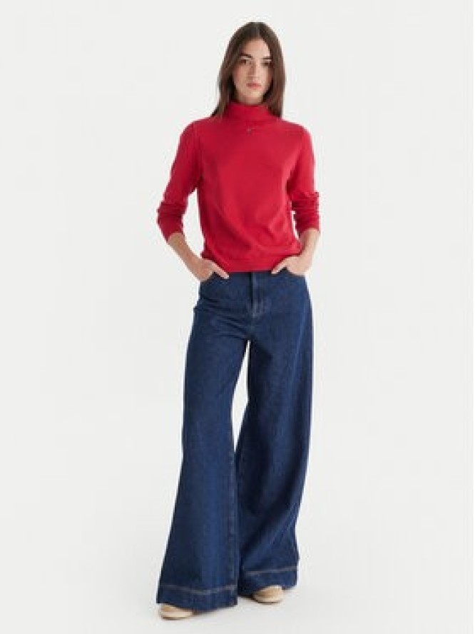 Tommy Jeans Golf Essential DW0DW21672 Czerwony Regular Fit