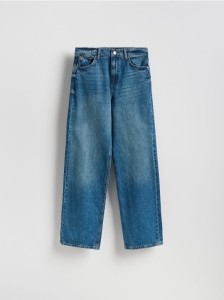 Jeansy wide leg - niebieski