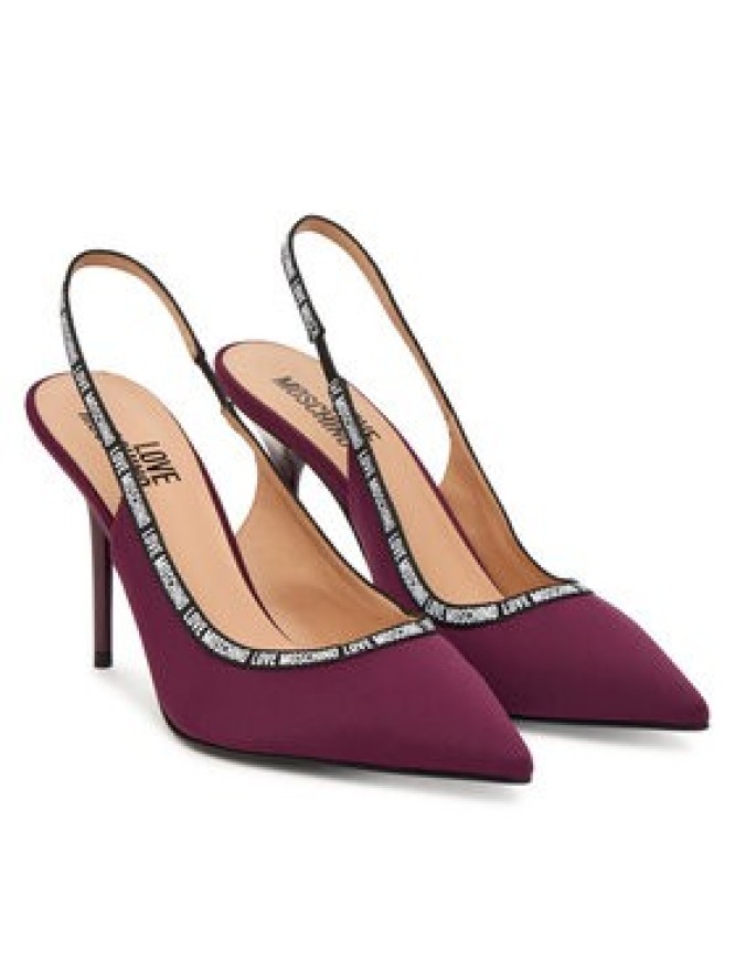 LOVE MOSCHINO Szpilki JA10429G1PIM0552 Bordowy