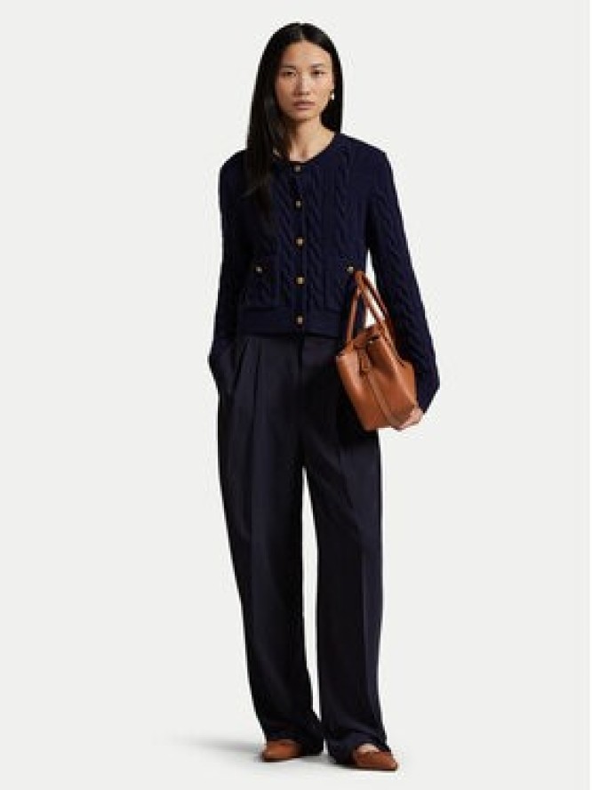Polo Ralph Lauren Kardigan 211978312501 Granatowy Regular Fit