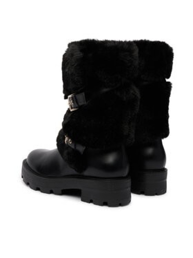 Guess Botki FLFYAF FUR10 Czarny