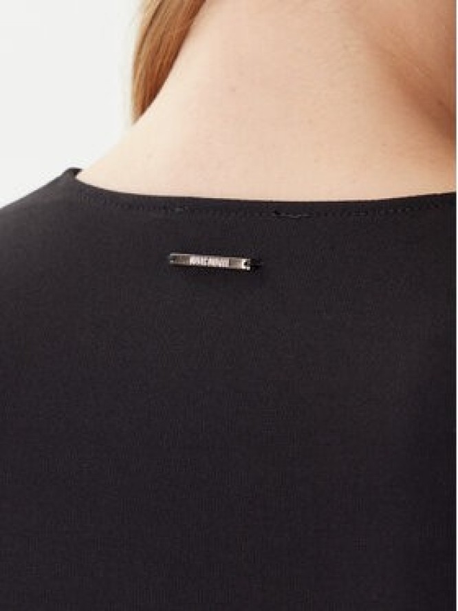 Just Cavalli Sukienka dzianinowa 79PAO937 J0092 Czarny Slim Fit