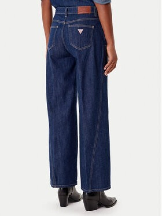 Guess Jeans Jeansy W5BA2T D002A Niebieski Wide Leg