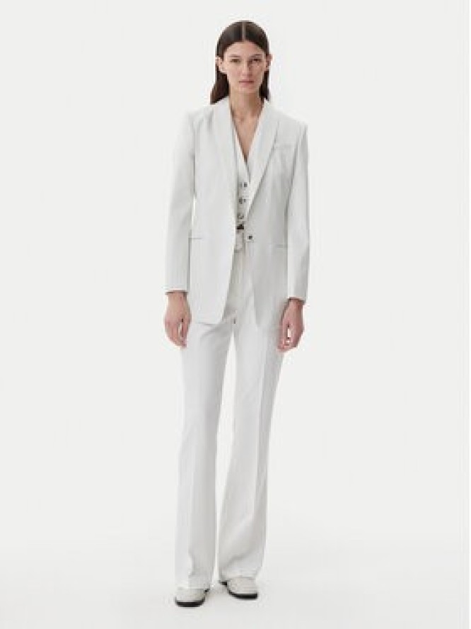 HUGO Kamizelka 50537760 Biały Slim Fit