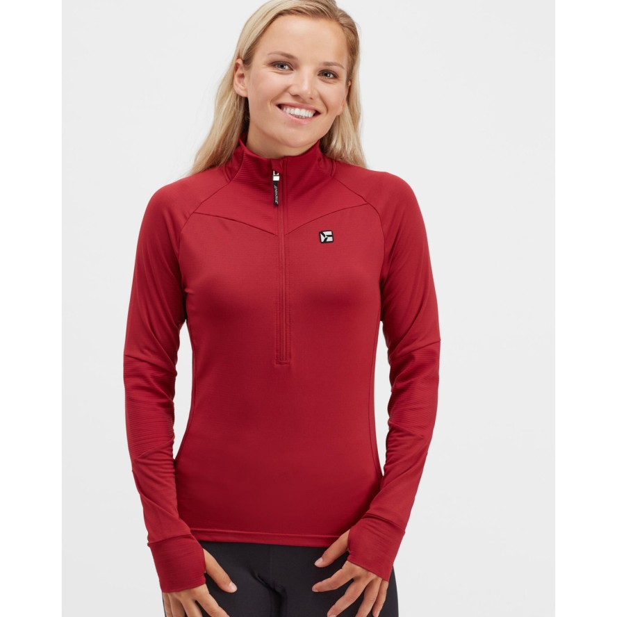 Bluza do narciarstwa biegowego z półgolfem damska Silvini Latera