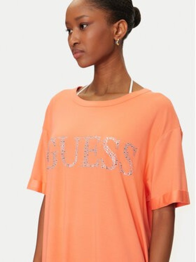 Guess T-Shirt E5GI07 K68D2 Pomarańczowy Regular Fit