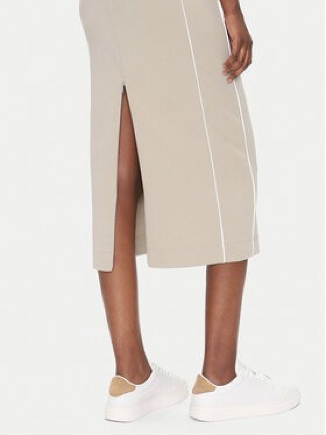 EA7 Emporio Armani Spódnica midi 7W000279 AF12501 U6155 Beżowy Regular Fit