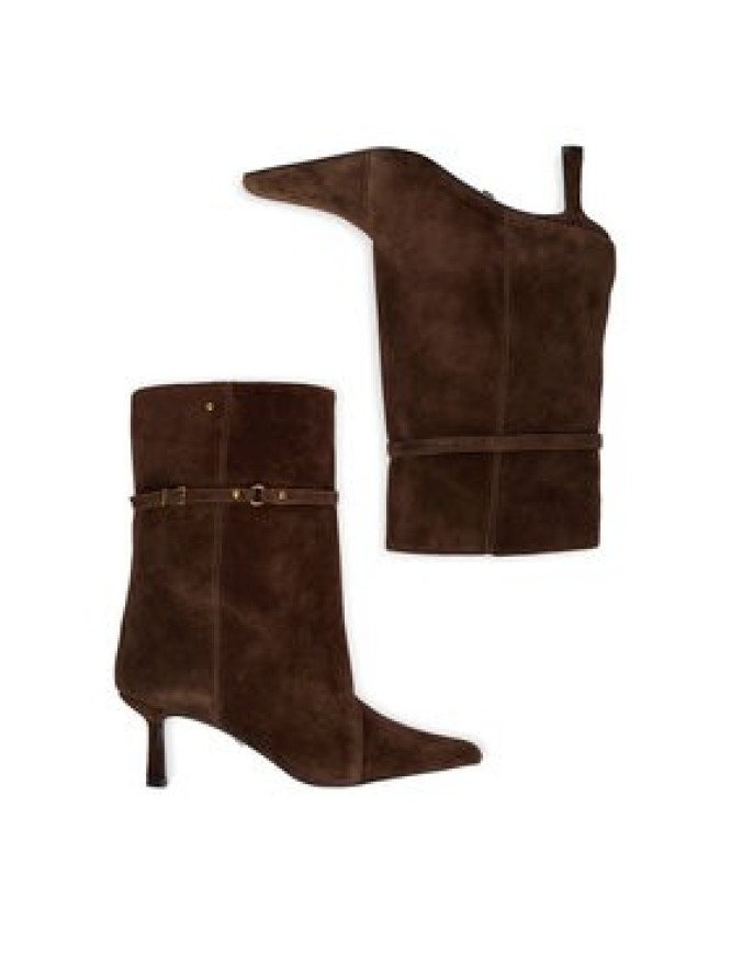GINO ROSSI Botki EO-LS6531-04 Brązowy ciemny