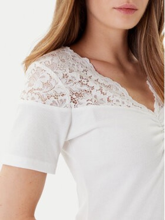 Morgan Bluzka 252-DELINE Biały Slim Fit