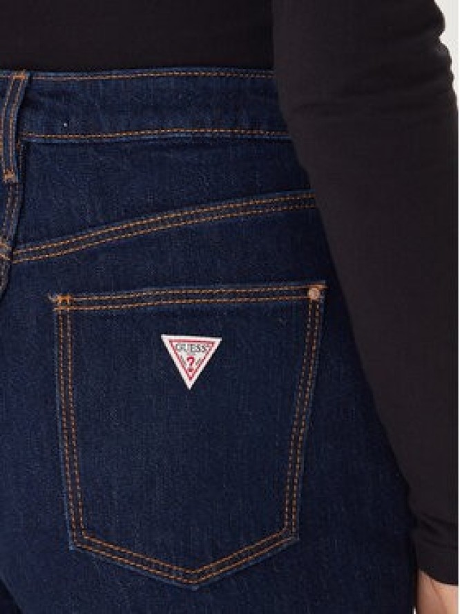 Guess Jeansy W2YA21 D4NH4 Granatowy Tapered Leg