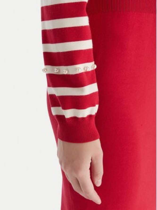 Liu Jo Sukienka dzianinowa TF5215 MS63L Czerwony Regular Fit