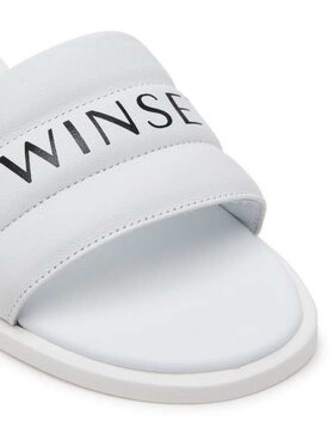 TWINSET Klapki 251GCJ040 Biały