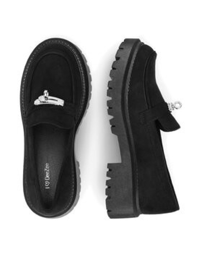 DeeZee Loafersy BBT-22663-1 Czarny