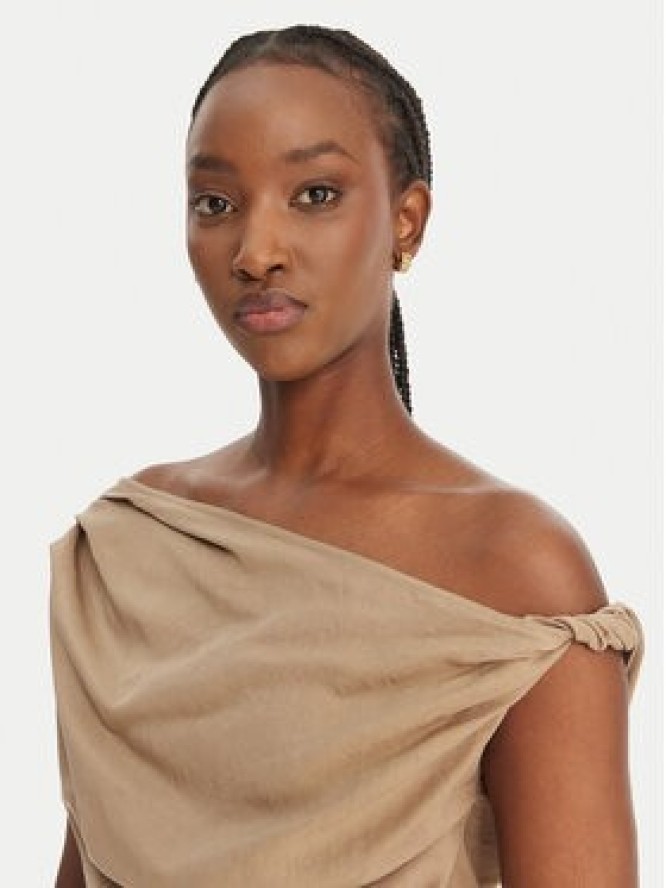 Eleh Bluzka SS260098 Beżowy Regular Fit