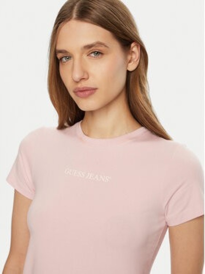 Guess Jeans T-Shirt W4YI01 J1314 Różowy Regular Fit
