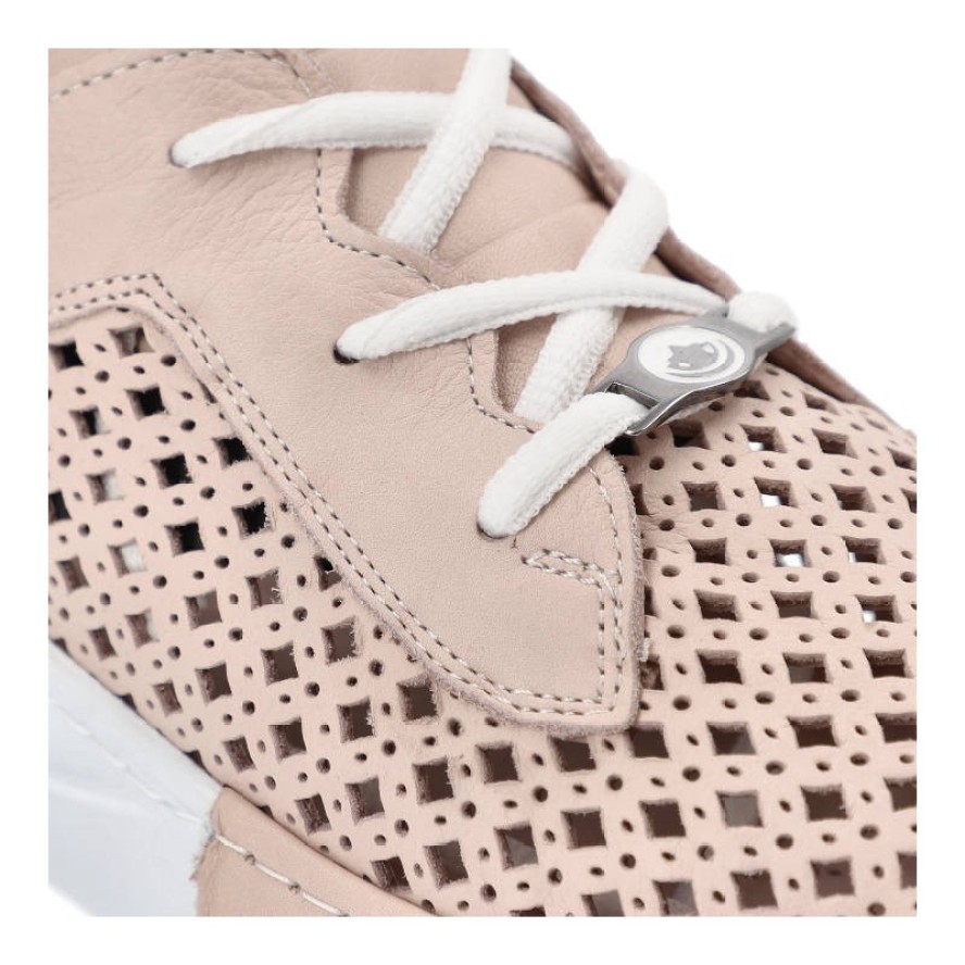 Różowe Półbuty Ravini Modne Buty Damskie