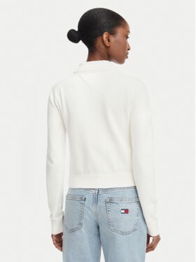 Tommy Jeans Sweter Flag DW0DW22930 Biały Regular Fit