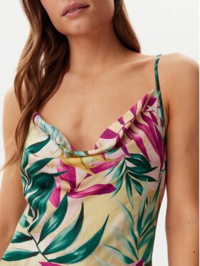 Guess Sukienka codzienna W5GK85 WH9C2 Zielony Regular Fit