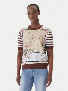 Liu Jo T-Shirt WA6386 MS49I Brązowy Regular Fit