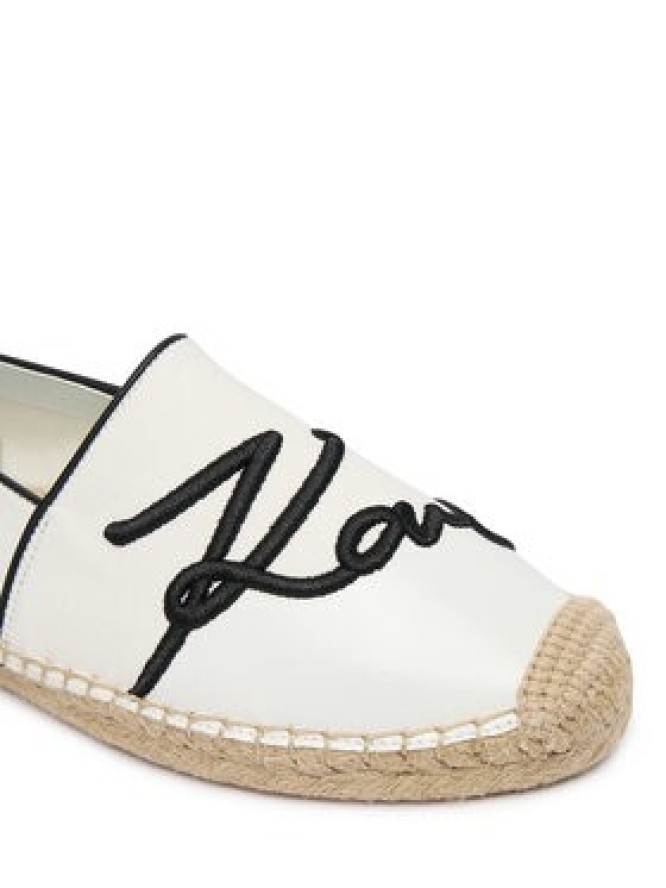 KARL LAGERFELD Espadryle Kamini KL80123R Biały