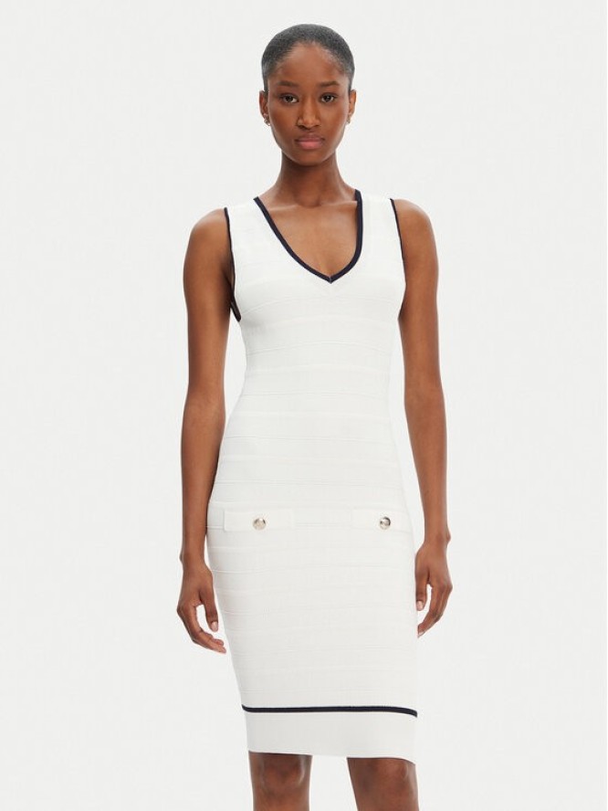 Marciano Guess Sukienka codzienna 5RGK99 5640Z Écru Regular Fit