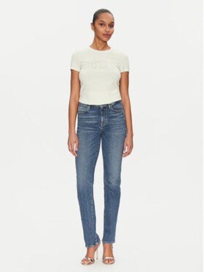 Guess T-Shirt W5GI04 J1314 Żółty Slim Fit