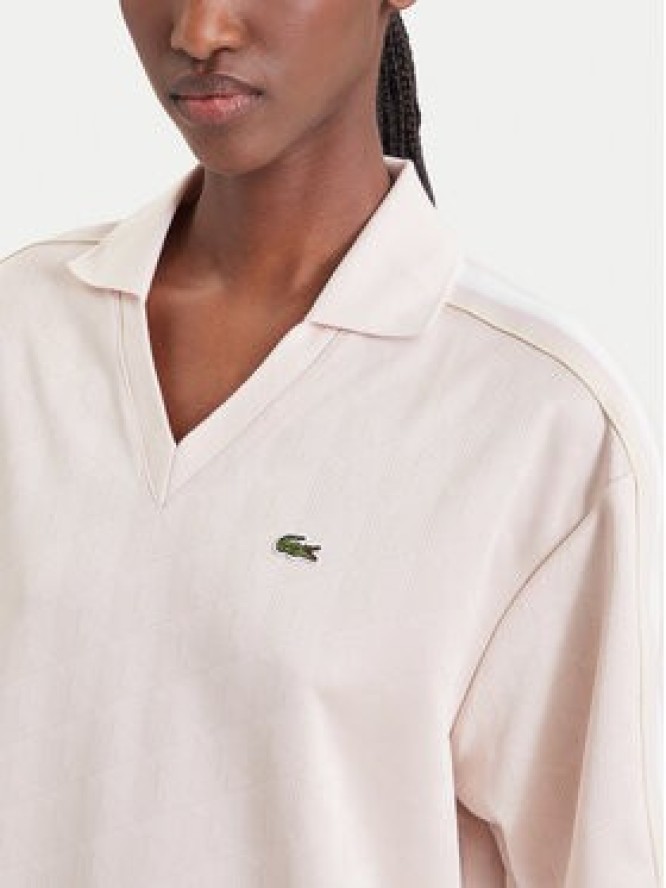 Lacoste Sukienka codzienna EF8309 Różowy jasny Regular Fit