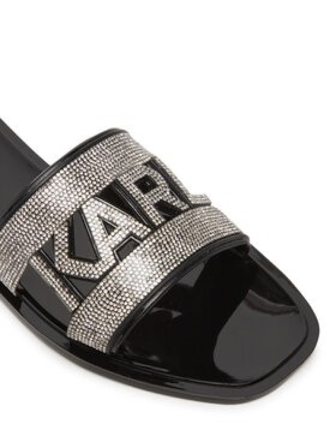 KARL LAGERFELD Klapki Jelly III KL80005S Czarny