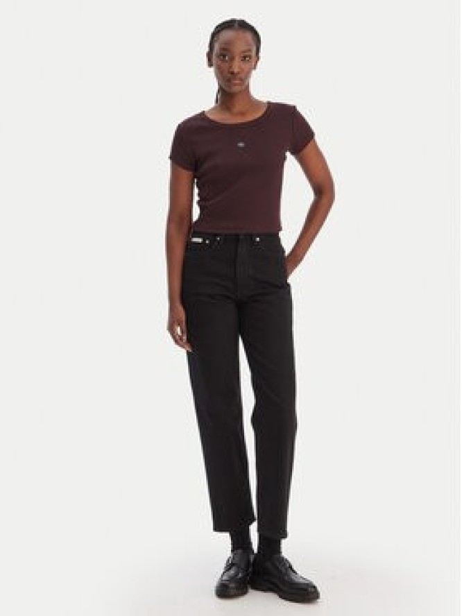 Calvin Klein Jeans Jeansy LV047E734G Czarny Taper Fit