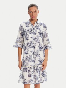 Iconique Sukienka koszulowa IC25-076 Biały Relaxed Fit