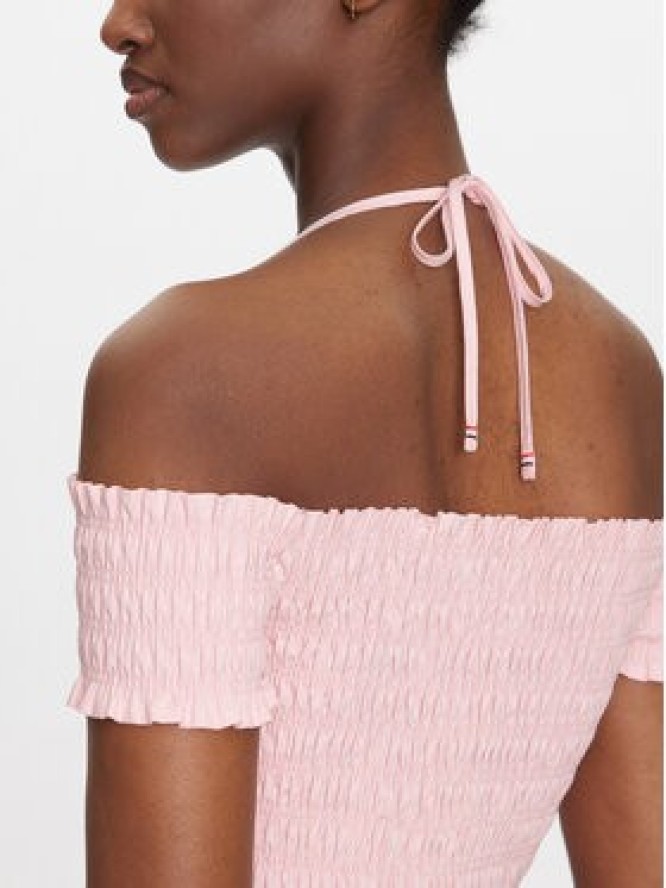 Tommy Jeans Sukienka letnia DW0DW20343 Różowy Slim Fit