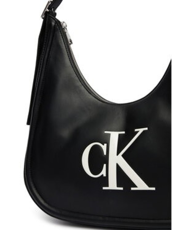 Calvin Klein Torebka Bold Ck Crescent LV04F3427G Czarny
